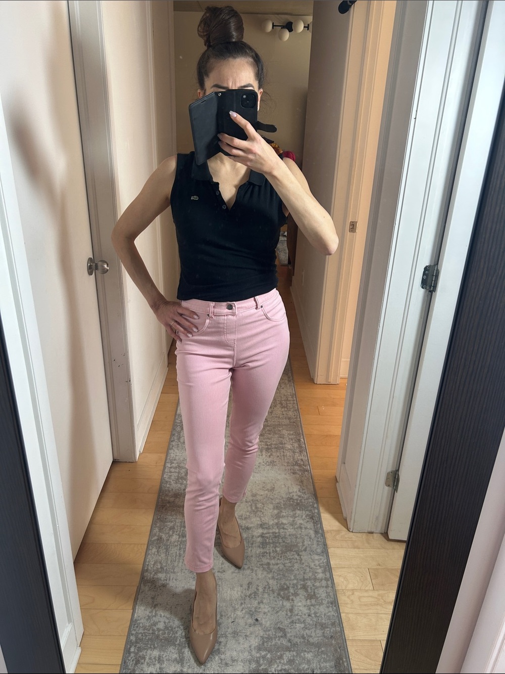 HUE Baby Pink Jeggings – Super Stretchy, Comfy & Flattering Fit